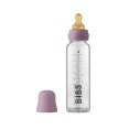 Скляна дитяча пляшечка BIBS Baby Glass Bottle повний комплект 225 мл - Mauve