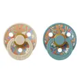 Пустушка BIBS x Liberty Colour Latex Round (кругла) June Blossom – Vanilla Hush Mix (2 в упаковці) 6-18 міс.
