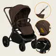 Універсальна коляска 3 в 1 Lionelo MIKA PLUS 3IN1 MOCHA MOUSSE — Photo 3
