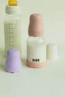 Скляна дитяча пляшечка BIBS Glass Boheme Baby Bottle Round Latex 1 pack 240 мл Medium Flow (середній потік) Ivory — Photo 2