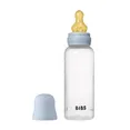 Дитяча пляшечка BIBS Baby Bottle Round Latex 270 мл Medium Flow (середній поток) Baby Blue