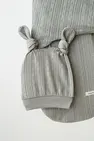 Євро пелюшка на липучці з шапочкою Wind, Сиза 0-3 міс — Photo 1