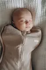 Євро пелюшка на блискавці з шапочкою "Trudy", Мокко 0-3 міс. — Photo 3