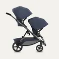 Дитячий візочок для двійні NUVO Pram Blue Slate — Photo 3