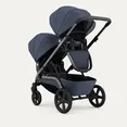 Дитячий візочок для двійні NUVO Pram Blue Slate — Photo 7